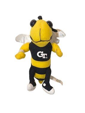 Georgia Tech Yellow Jacket Buzz Mascot Plush Stuffed Toy 7"